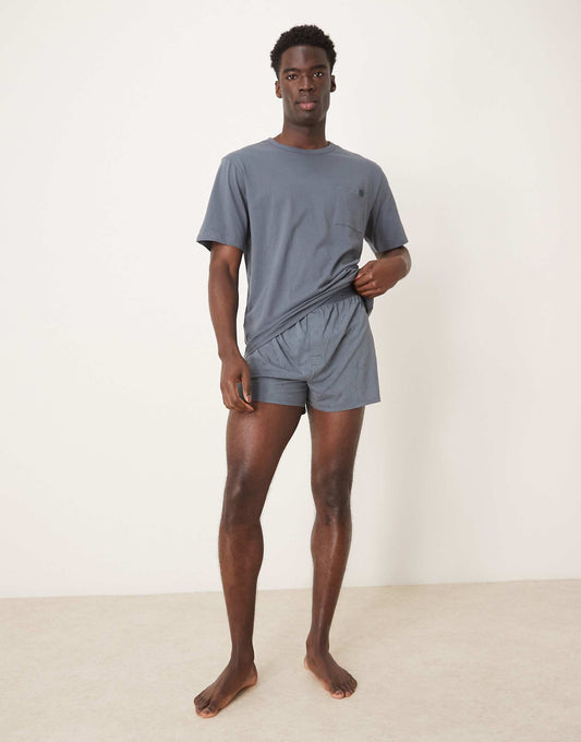 Modern Cotton T-Shirt/Boxer Lounge Set