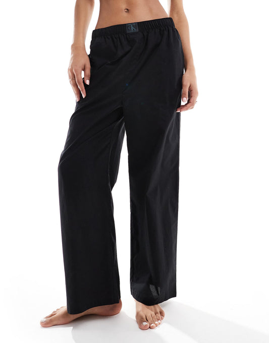 Ck Logo Wide Leg Pyjama Pant
