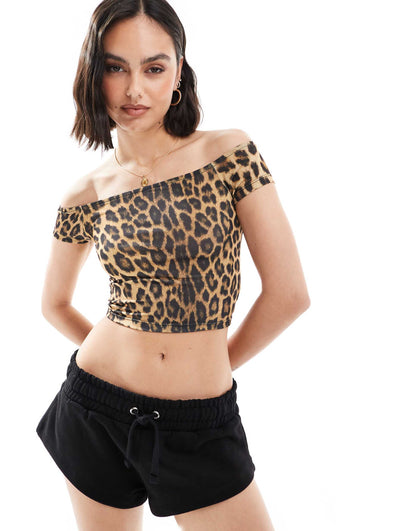 Bardot Crop Top