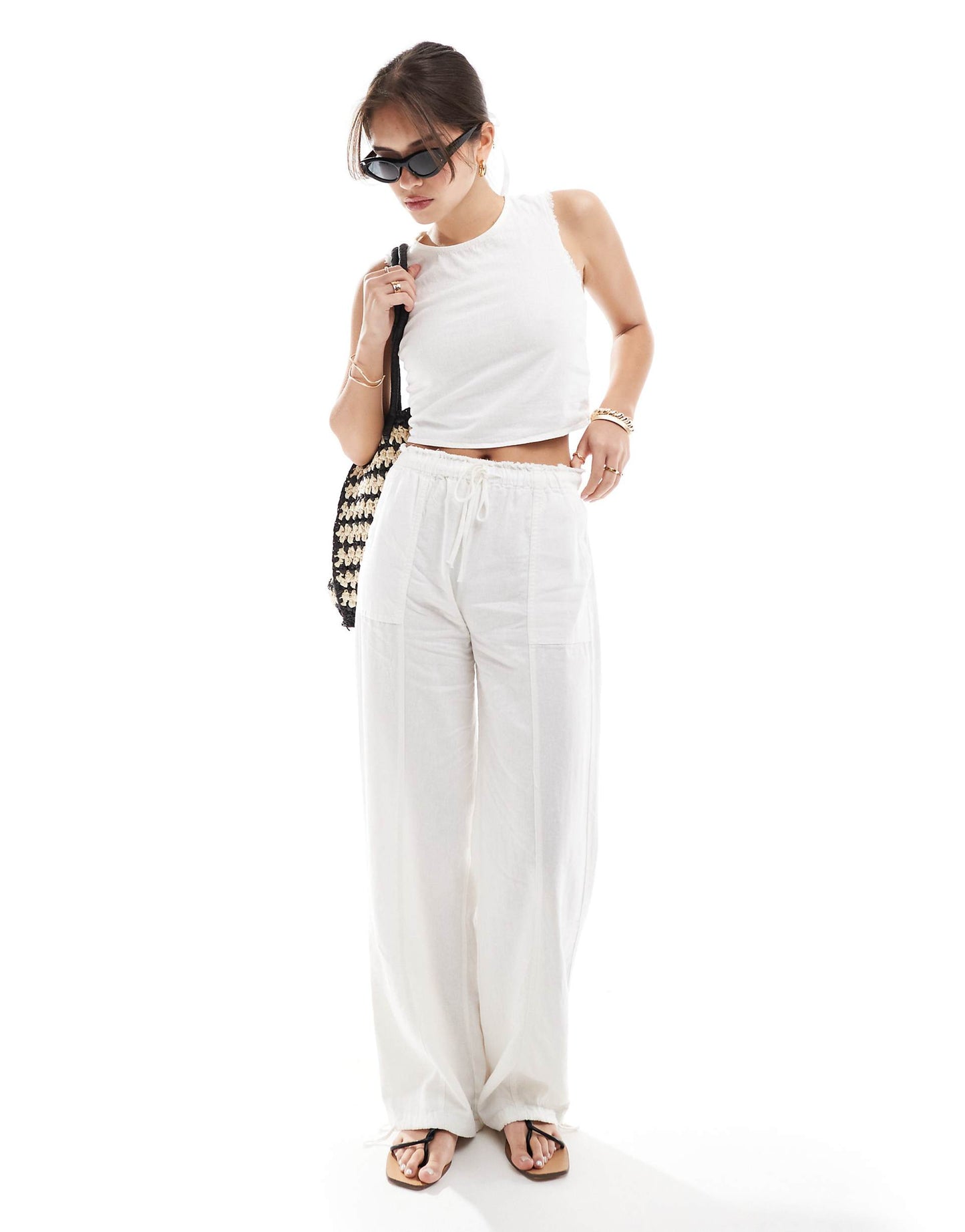 Linen Open Back Top Co-Ord