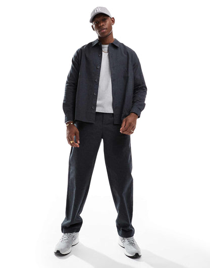 Long Sleeve Flannel Shirt Co-Ord