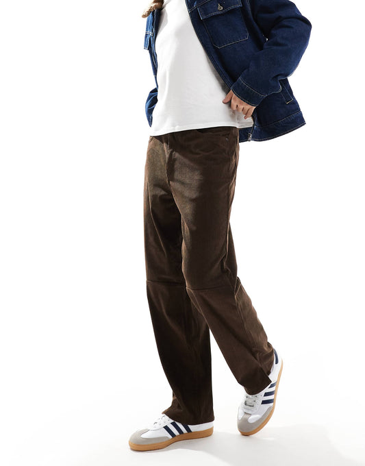 Straight Fit Cord Trousers