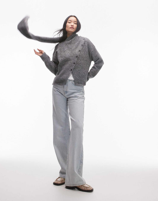 Knitted Scarf Oversized Cardi