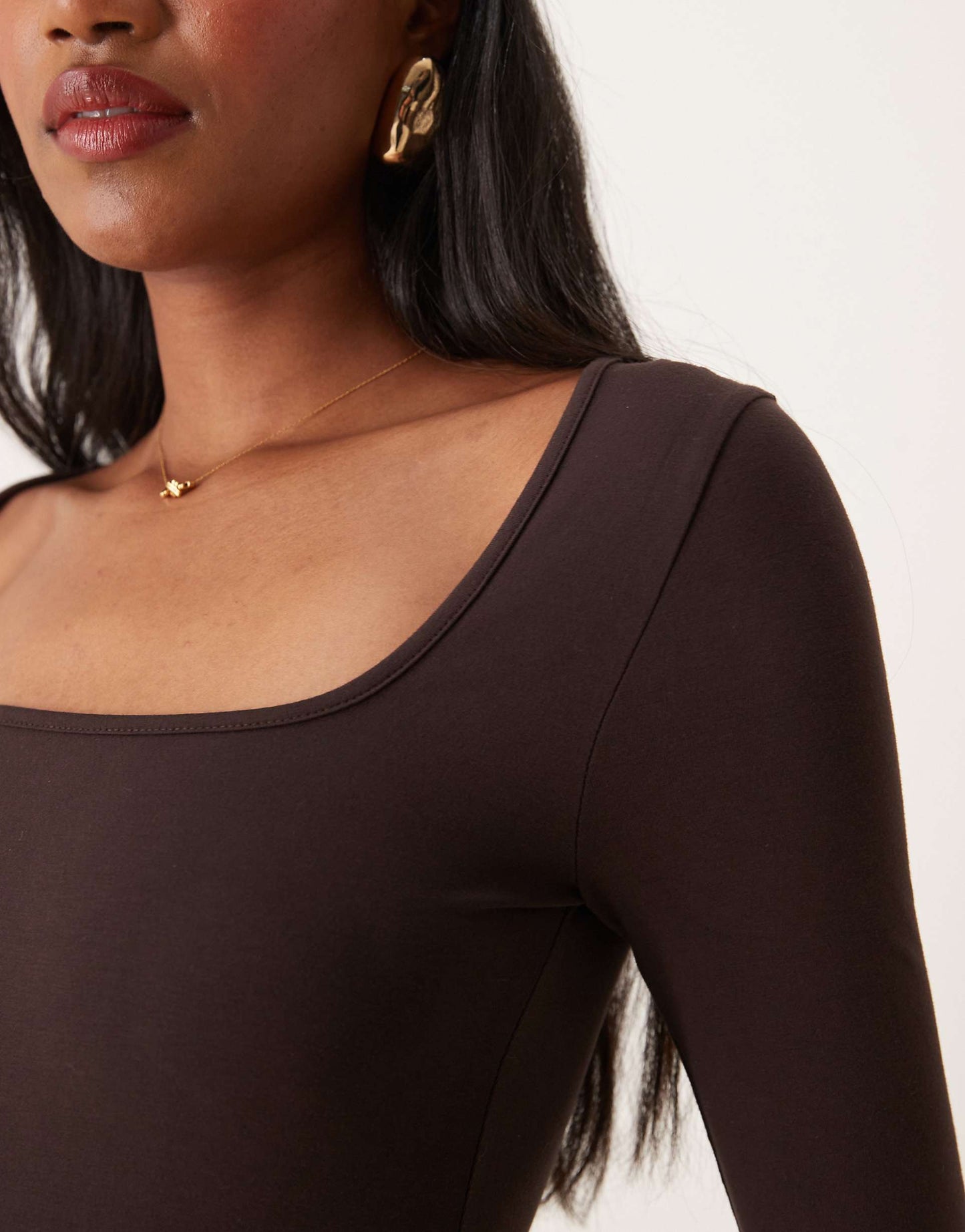 Long Sleeve Scoop Neck Maxi Dress