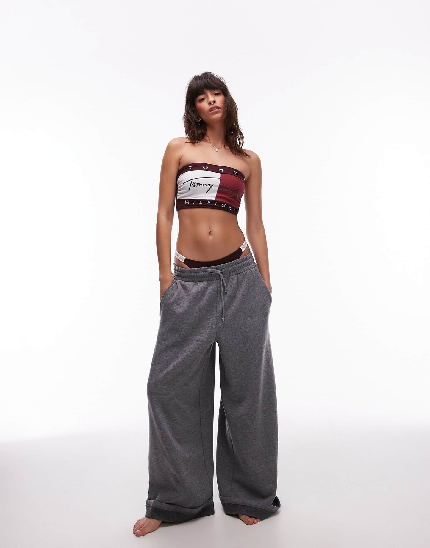 Flag Motif Bandeau Bralette
