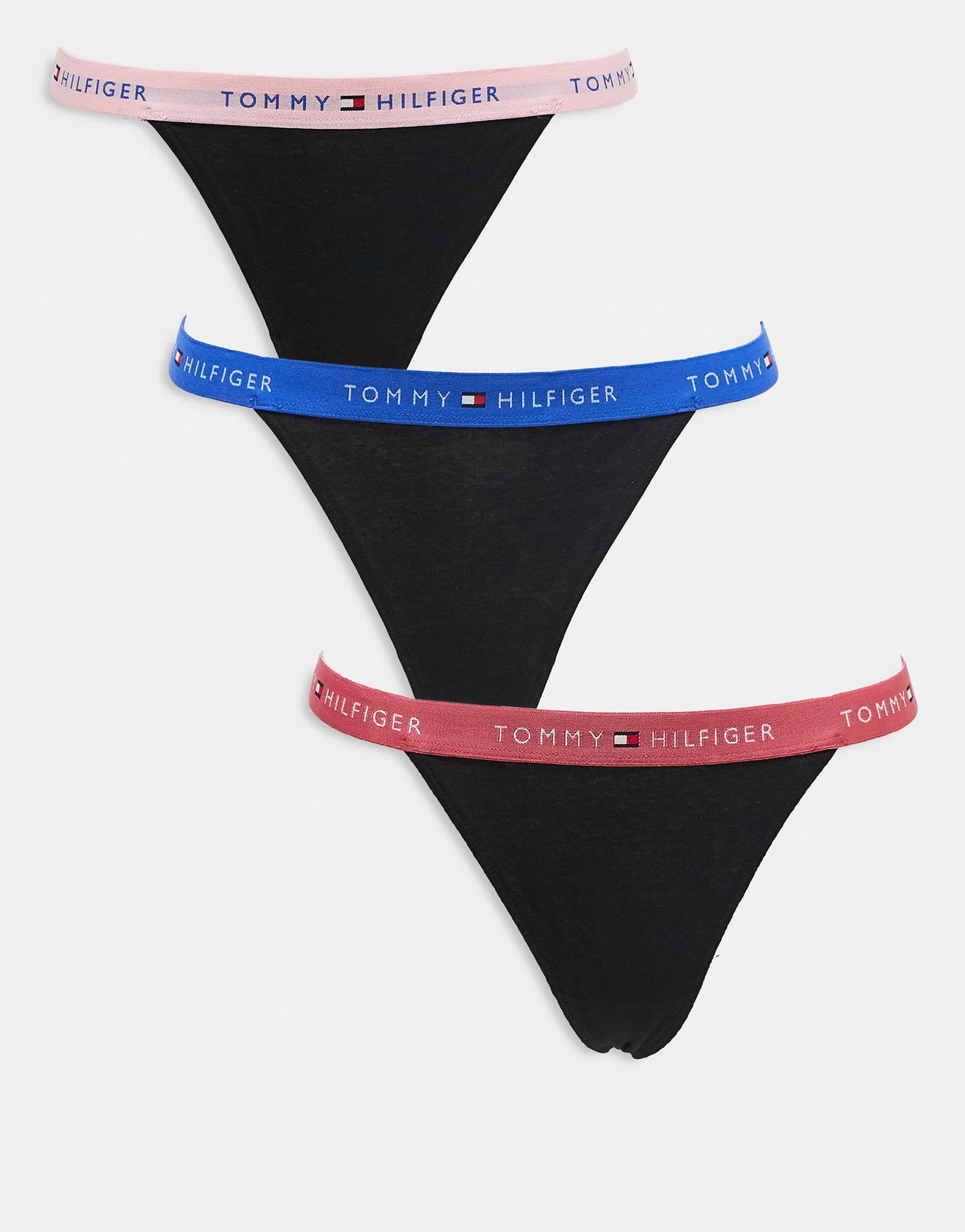 3 Pack G-String With Coloured Waistband