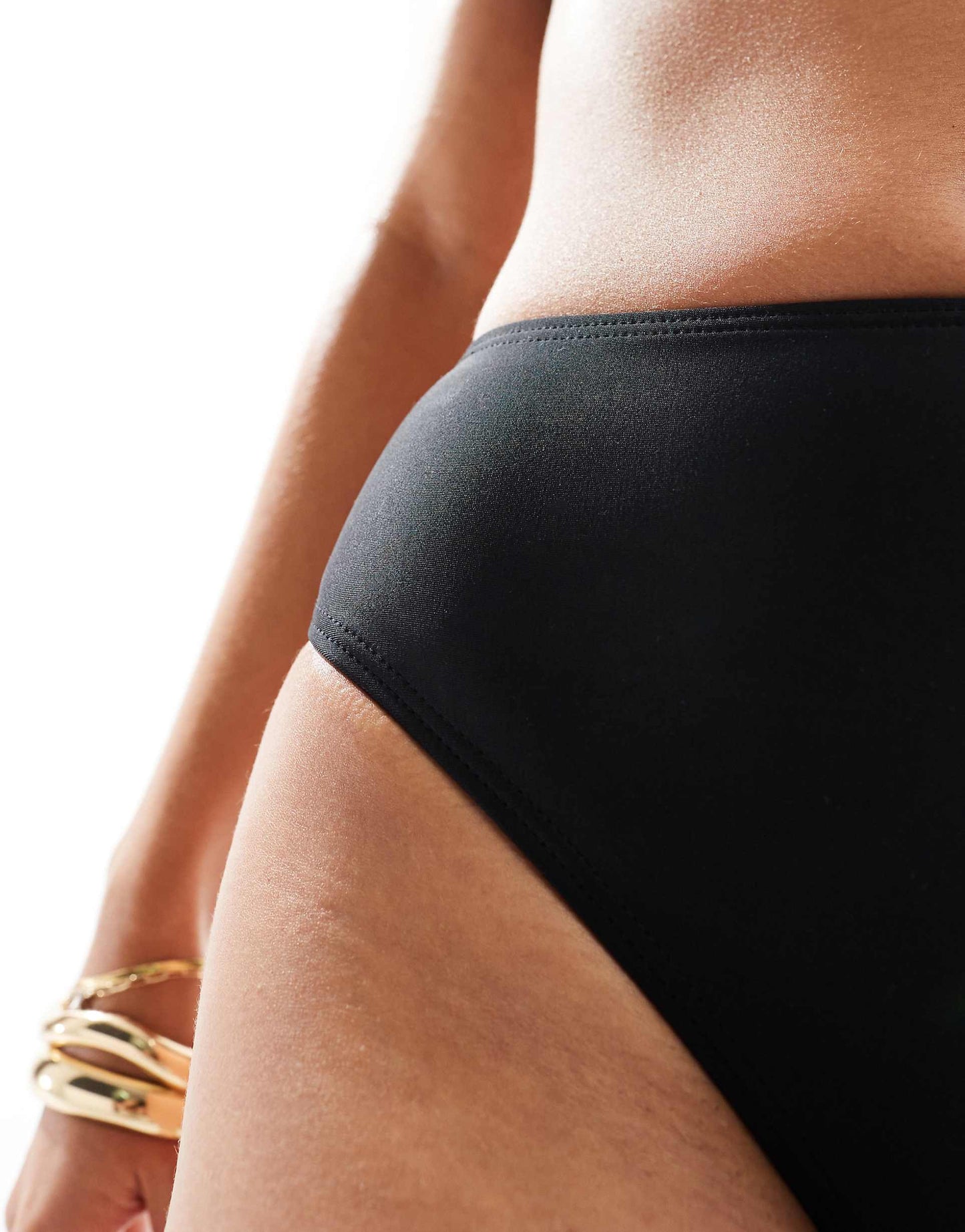 Essentials High Waist High Leg Bikini Bottom