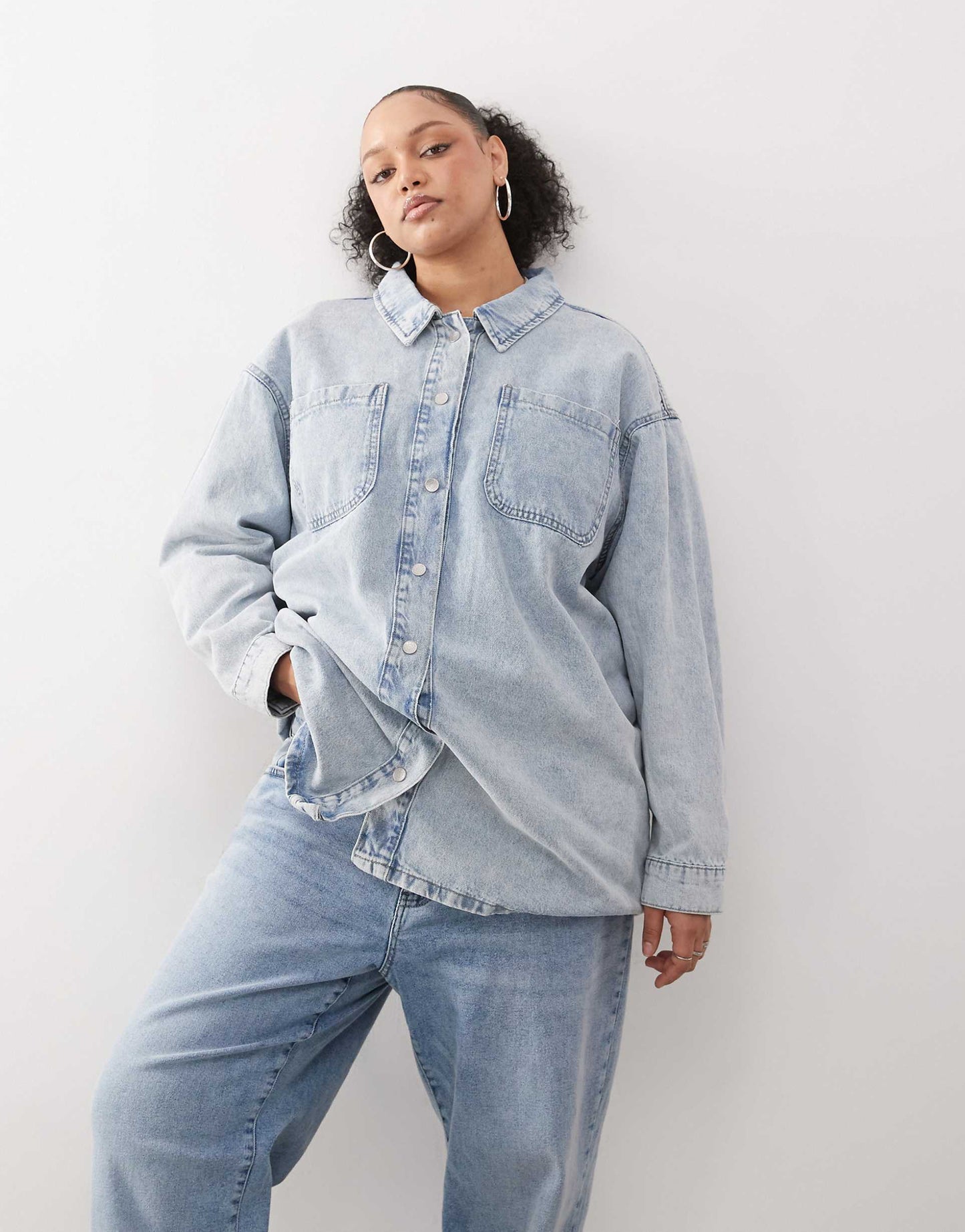 Curve Denim Overshirt