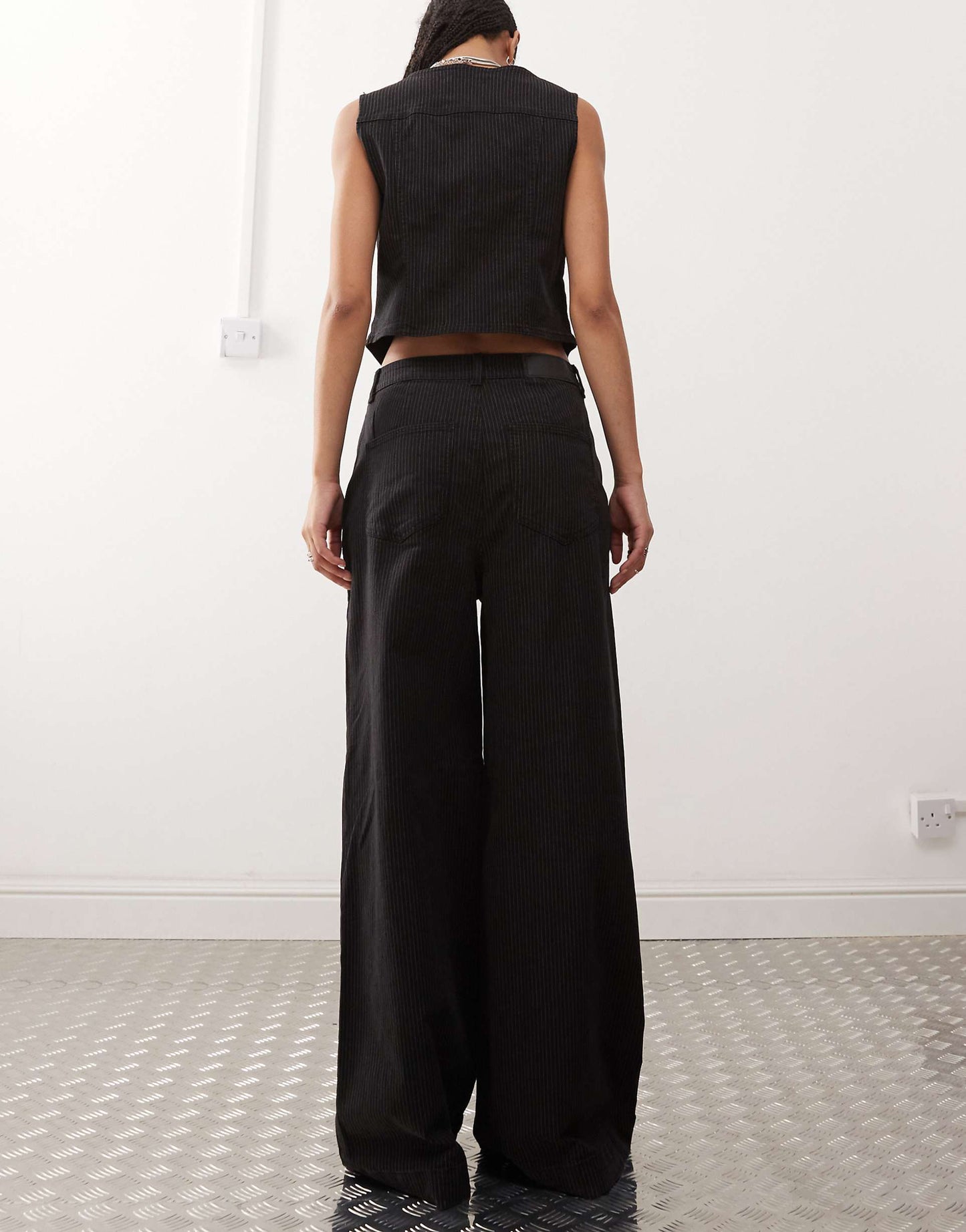 High Waisted Wide Leg Jean Co-Ord