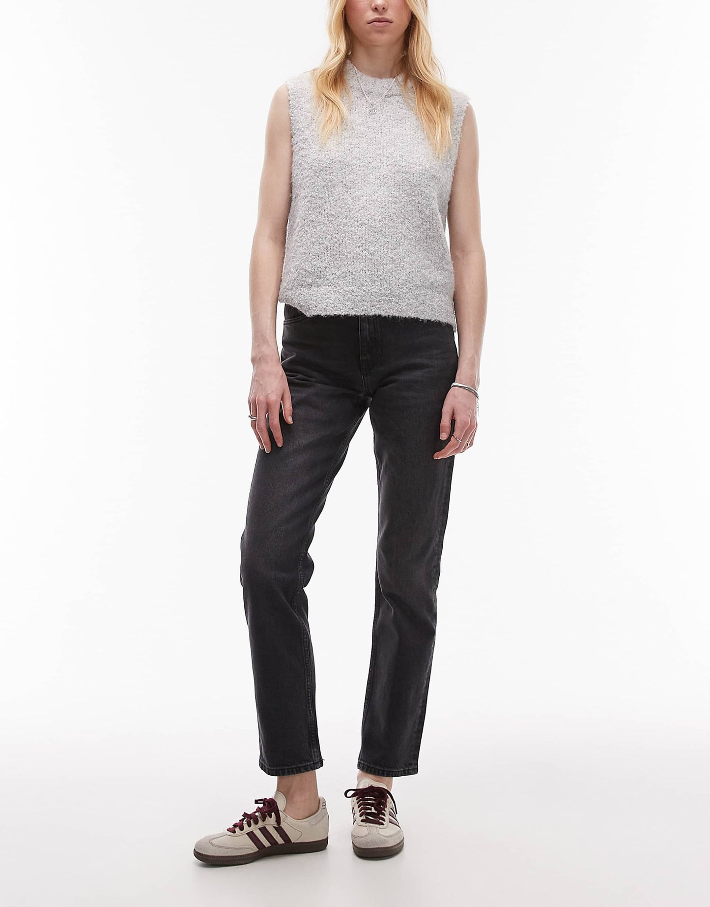 Tall Mid Rise Straight Cropped Jean