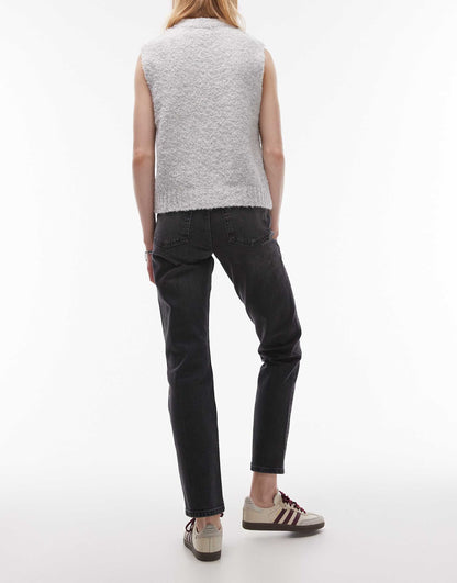 Tall Mid Rise Straight Cropped Jean