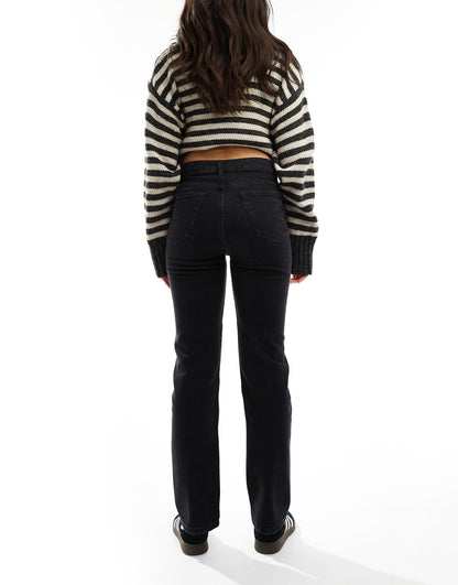 High Rise Slim Straight Jean