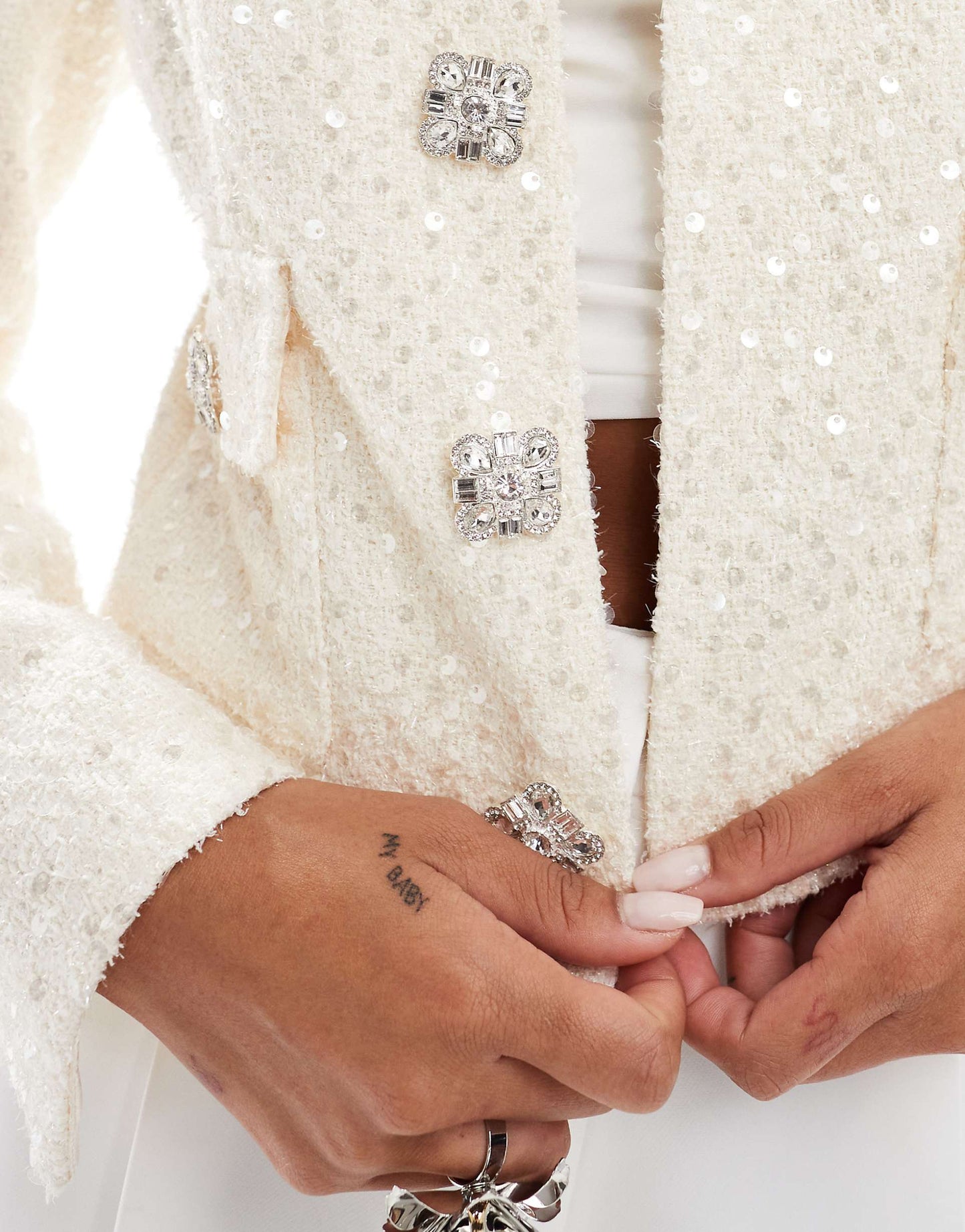 Sequin Boucle Jacket