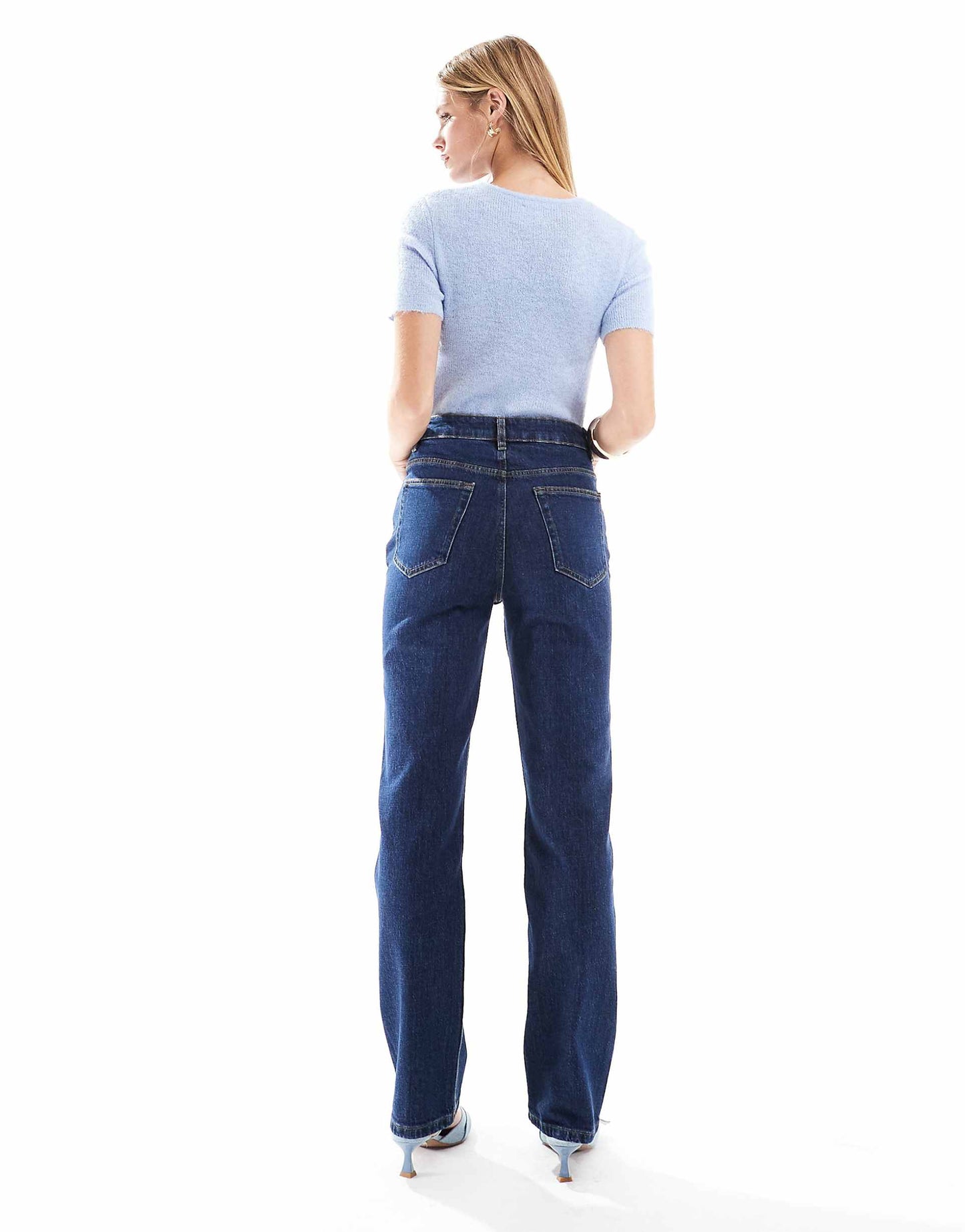 High Rise Slim Straight Jean