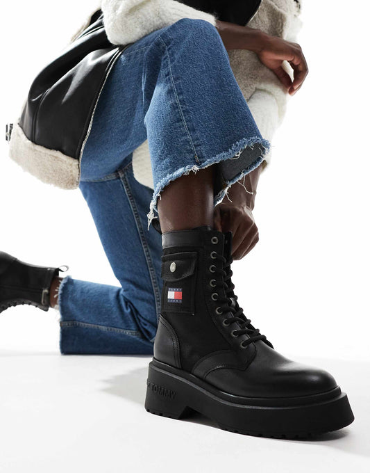 Chunky Combat Lace Boots