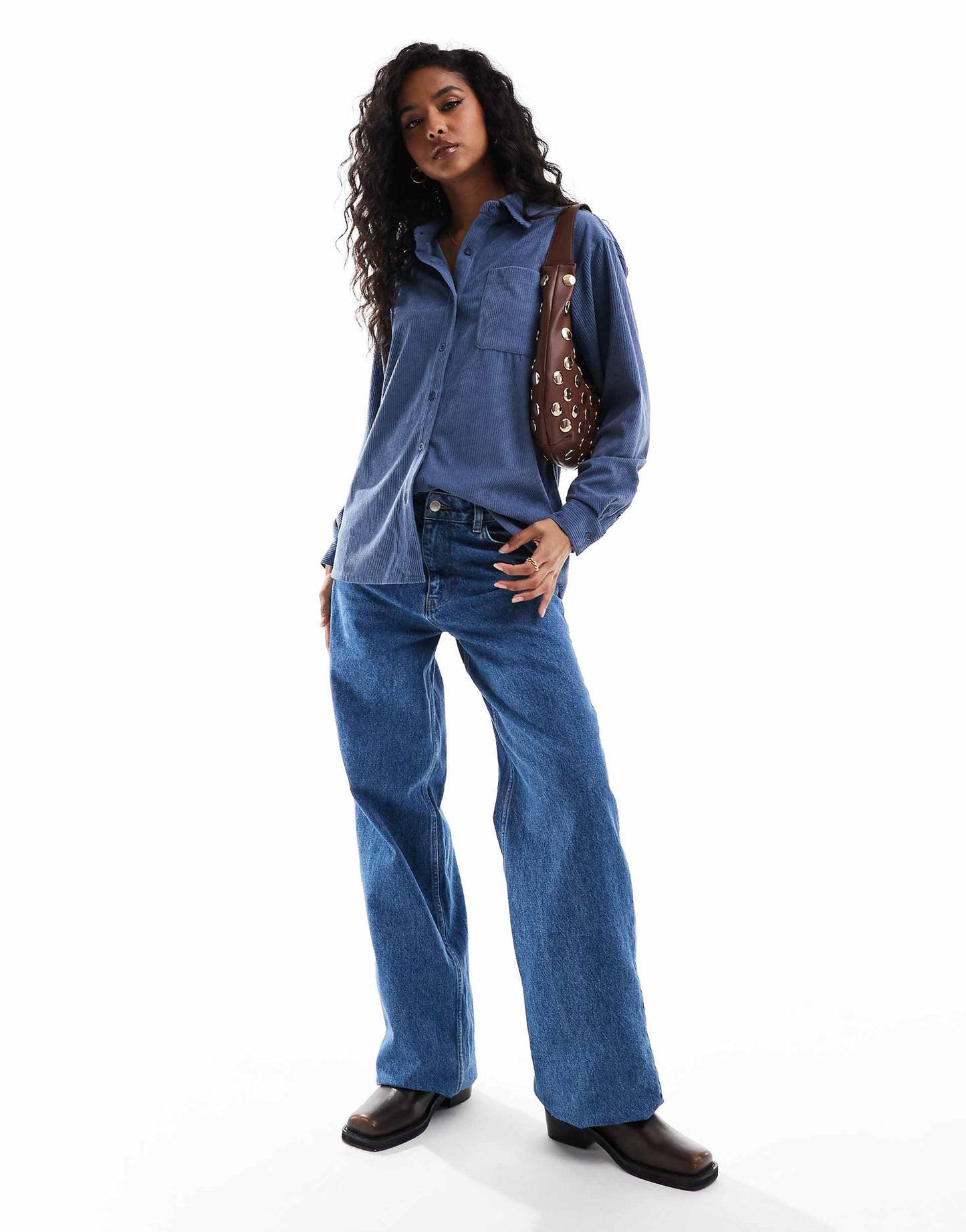 Long Sleeve Cord Overshirt