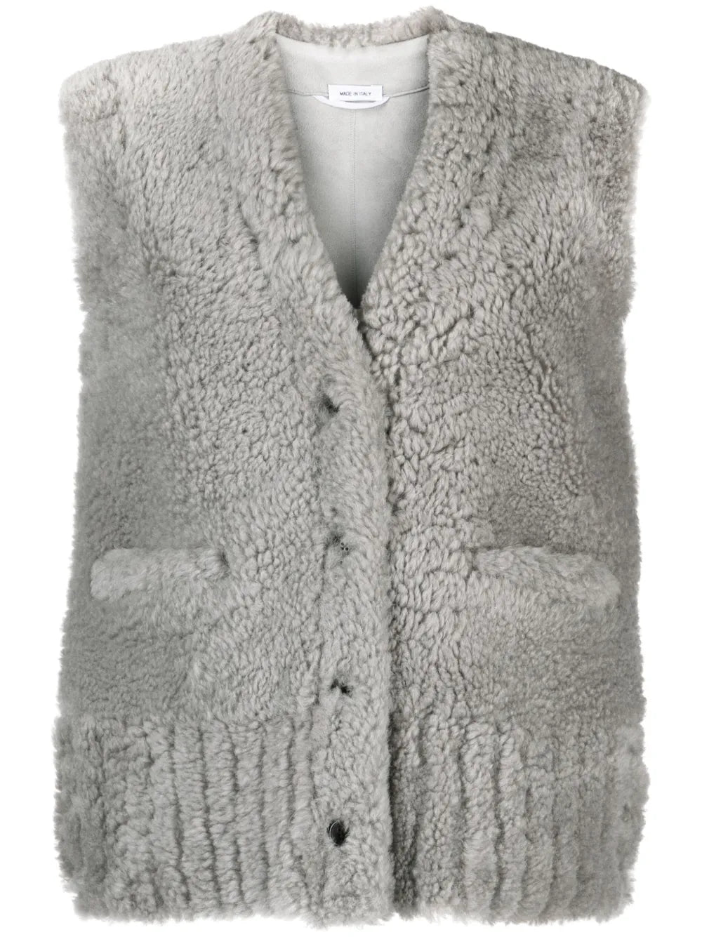 V-Neck Shearling Gilet