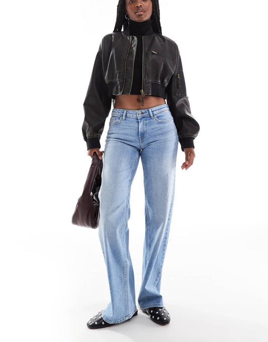 Judy Low Rise Wide Leg Jeans