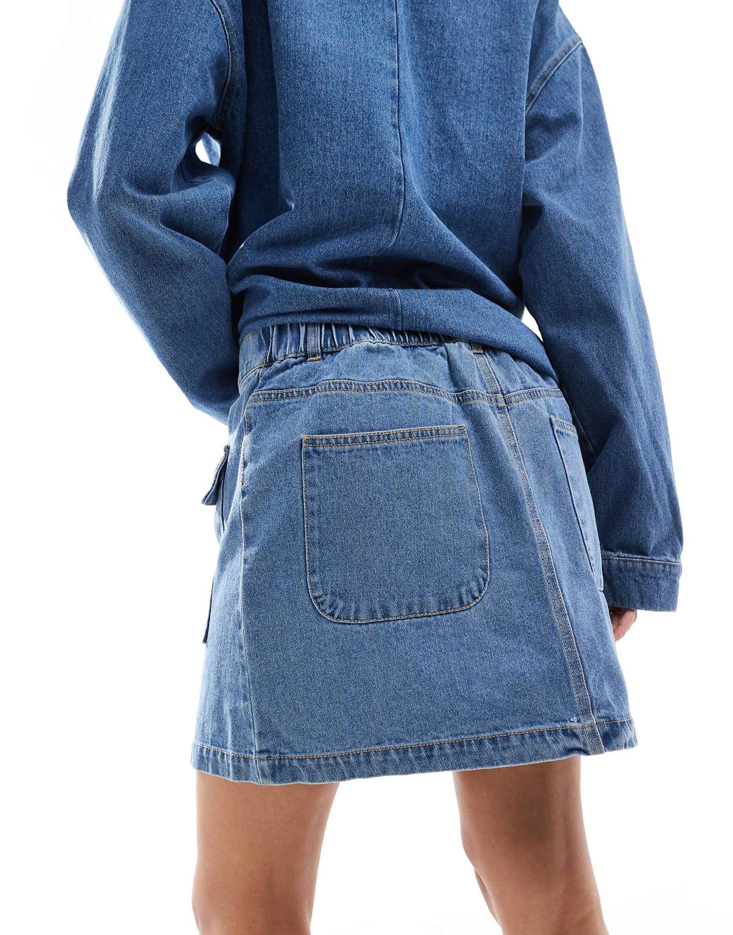 Utility Denim Mini Skirt Co-Ord