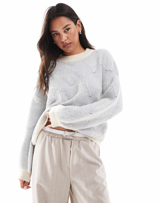 Textured Detail Knit Jumper