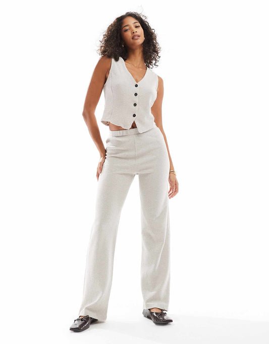 Structured Jersey High Waisted Trouser Co-Ord