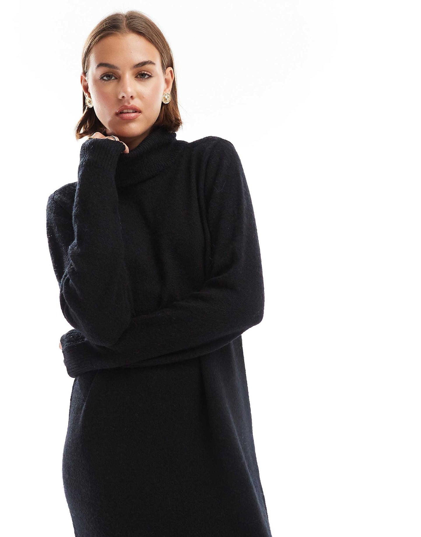 Roll Neck Maxi Jumper Dress