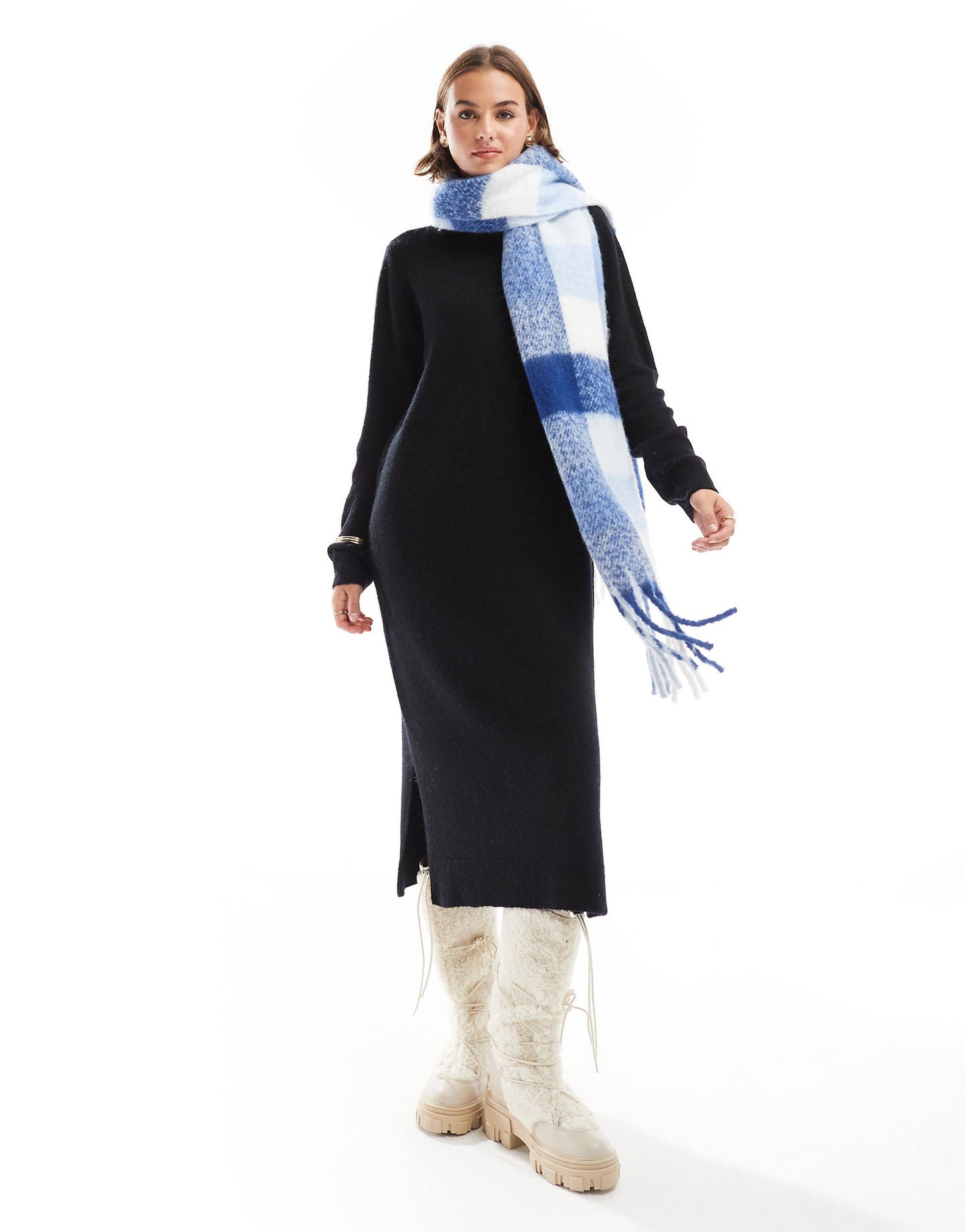 Roll Neck Maxi Jumper Dress