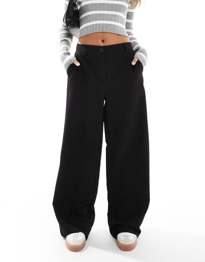 Wide Leg Dad Trouser Co-Ord With Belt Loops