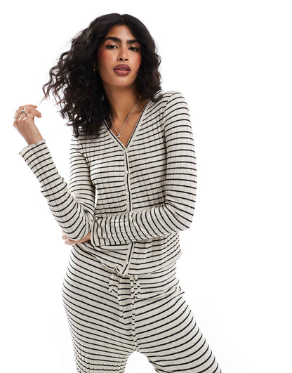 Long Sleeved Jersey Cardigan Co-Ord