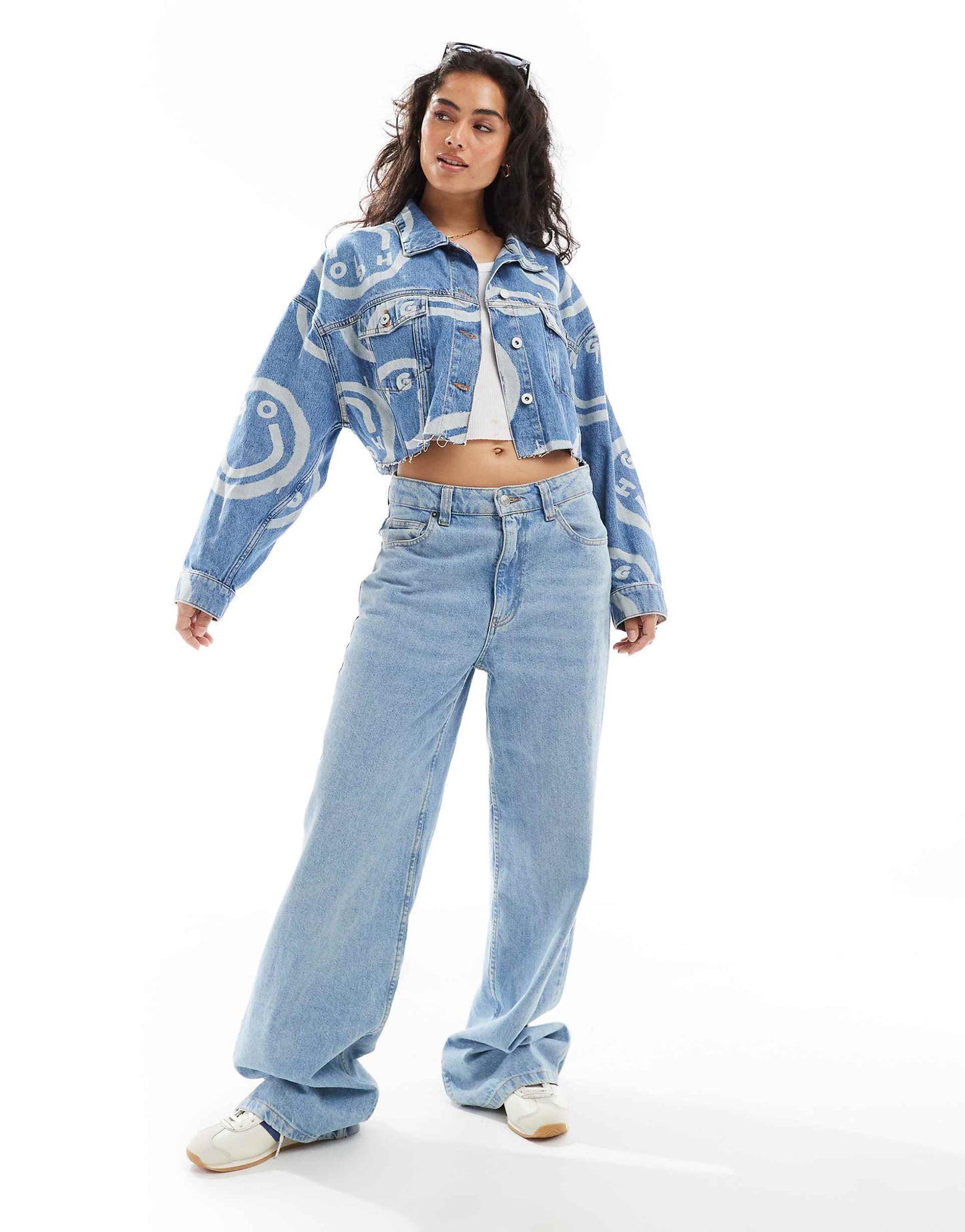 Lou Cropped Denim Jacket