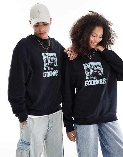 Unisex Oversized License Sweatshirt With The Goonies Prints