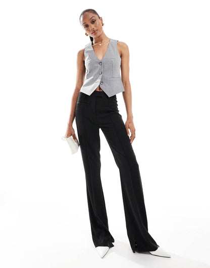 Tall Tailored Slinky Skinny Flare Trousers