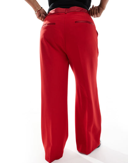Curve Straight Leg Tailored Tux Trouser Co-Ord