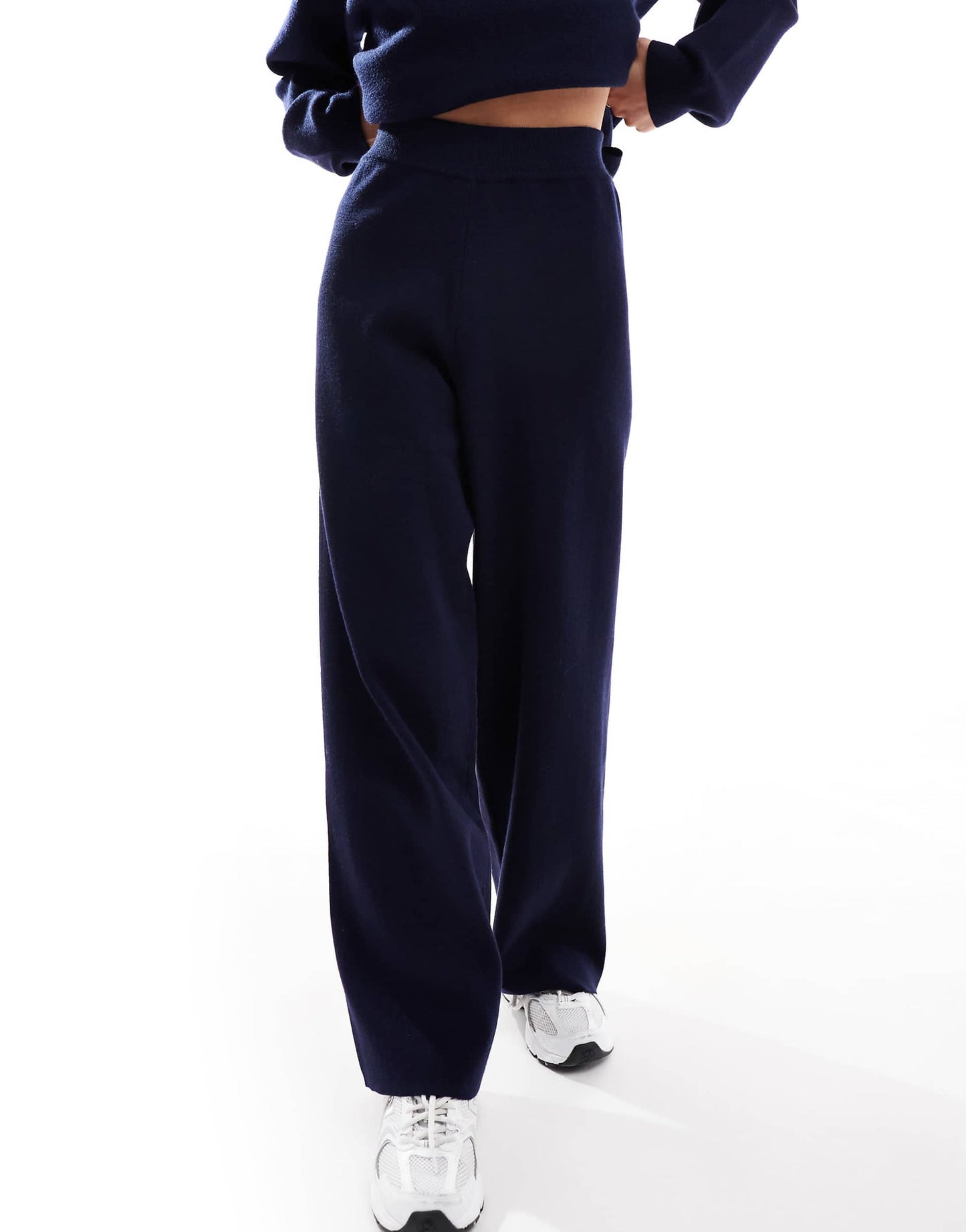Knitted Wide Leg Trousers Co-Ord