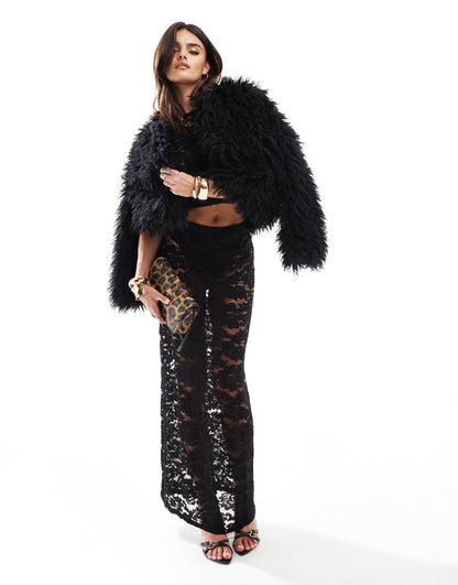 Lace Maxi Skirt Co-Ord