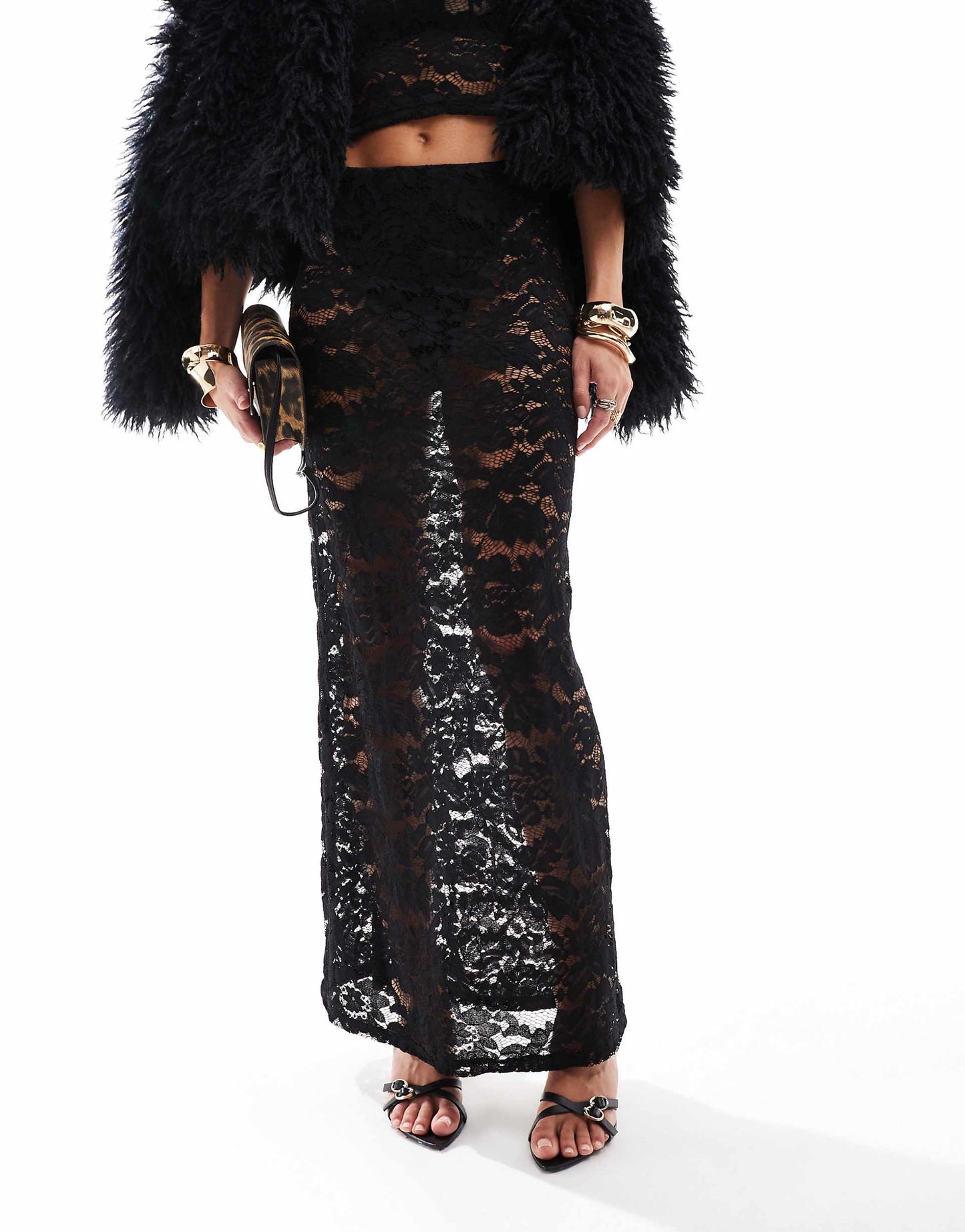 Lace Maxi Skirt Co-Ord