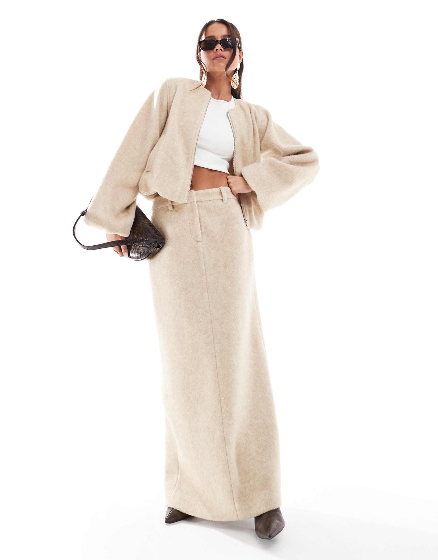 Wool Bomber Jacket Co-Ord