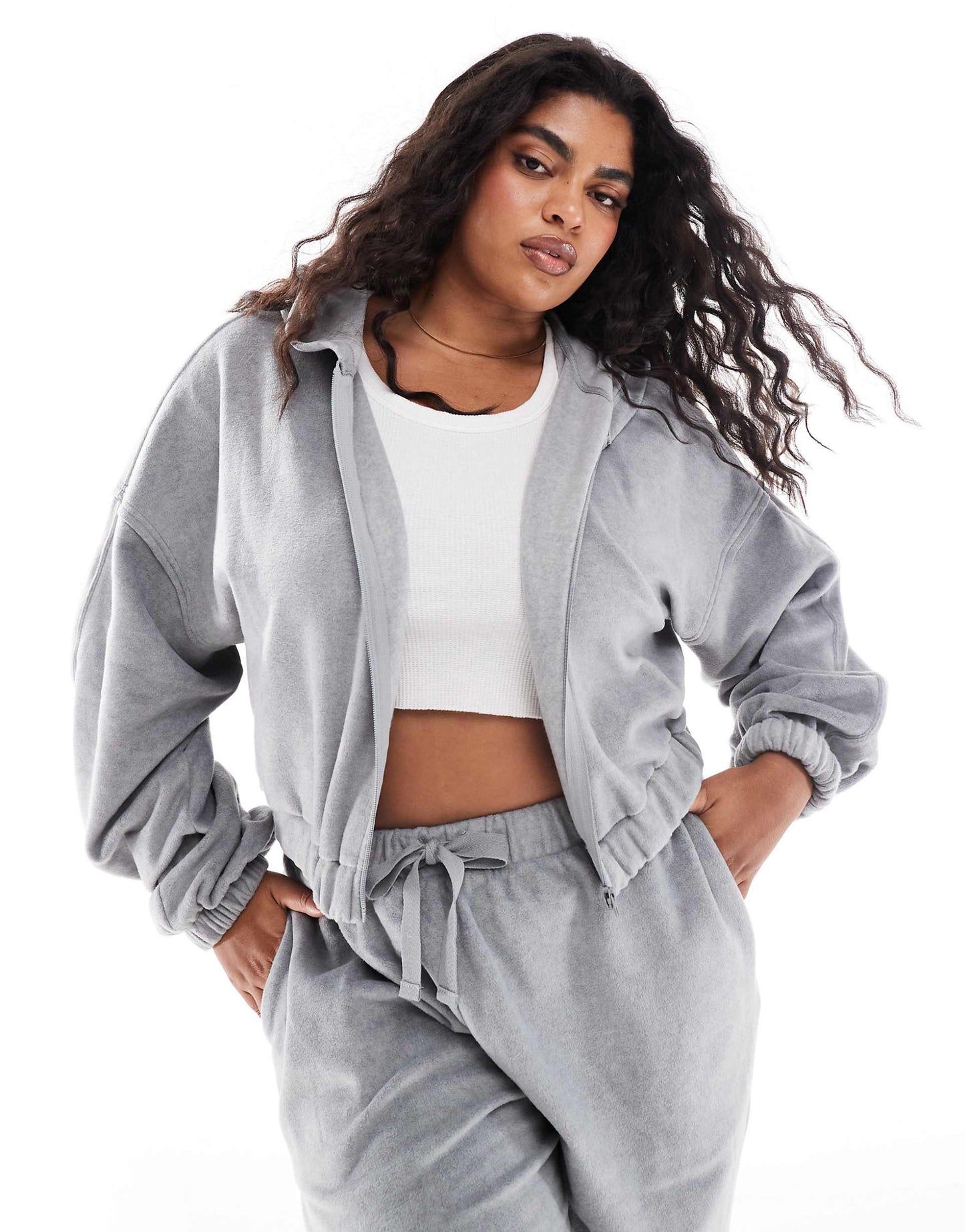 Curve Lounge Mix & Match Fleece Hoodie