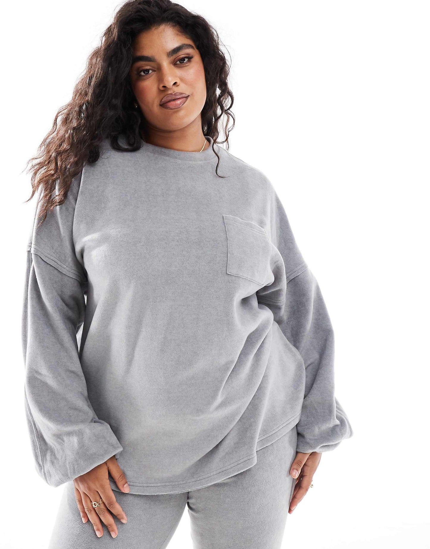 Curve Lounge Mix & Match Fleece Sweat