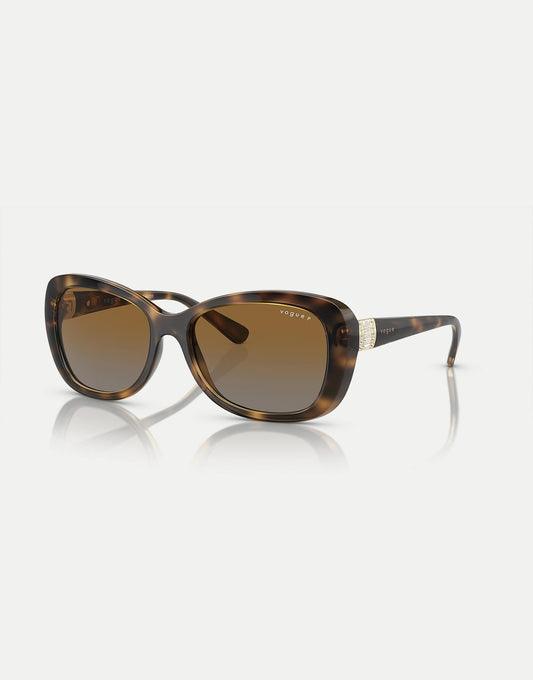 Butterfly Sunglasses With Brown Polarised Lens