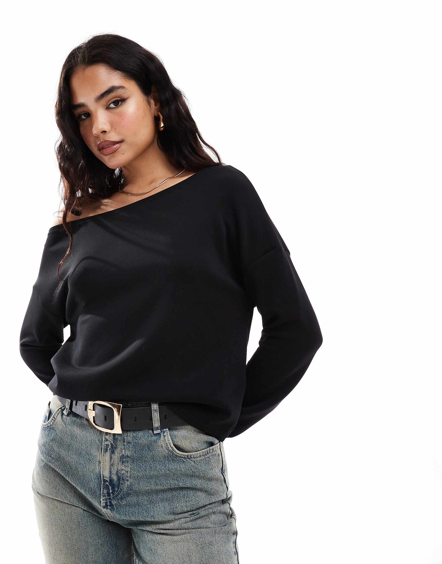 Soft Touch Off Shoulder Sweatshirt