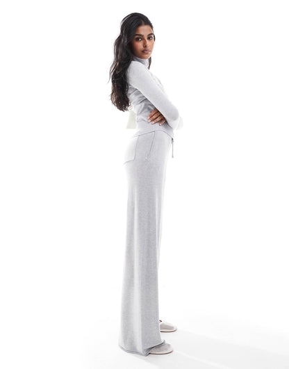 Co-Ord Straight Leg Knitted Trousers