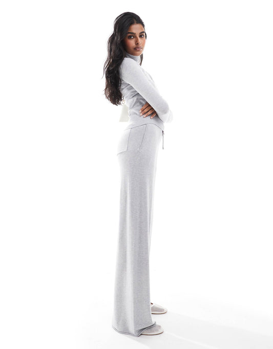 Co-Ord Straight Leg Knitted Trousers