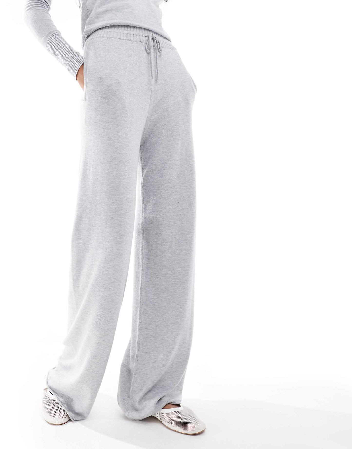 Co-Ord Straight Leg Knitted Trousers