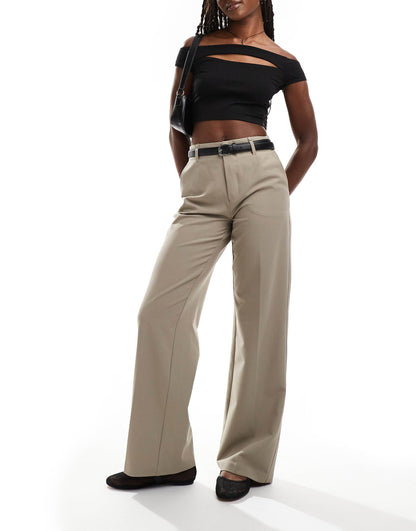 Belted Tailored Trouser