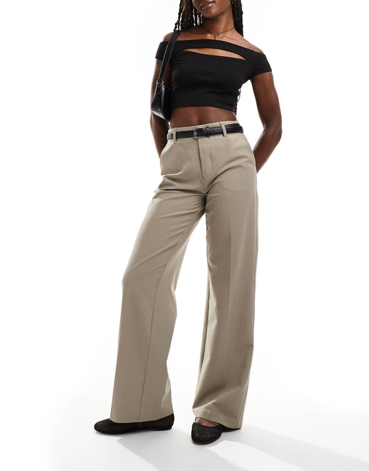 Belted Tailored Trouser