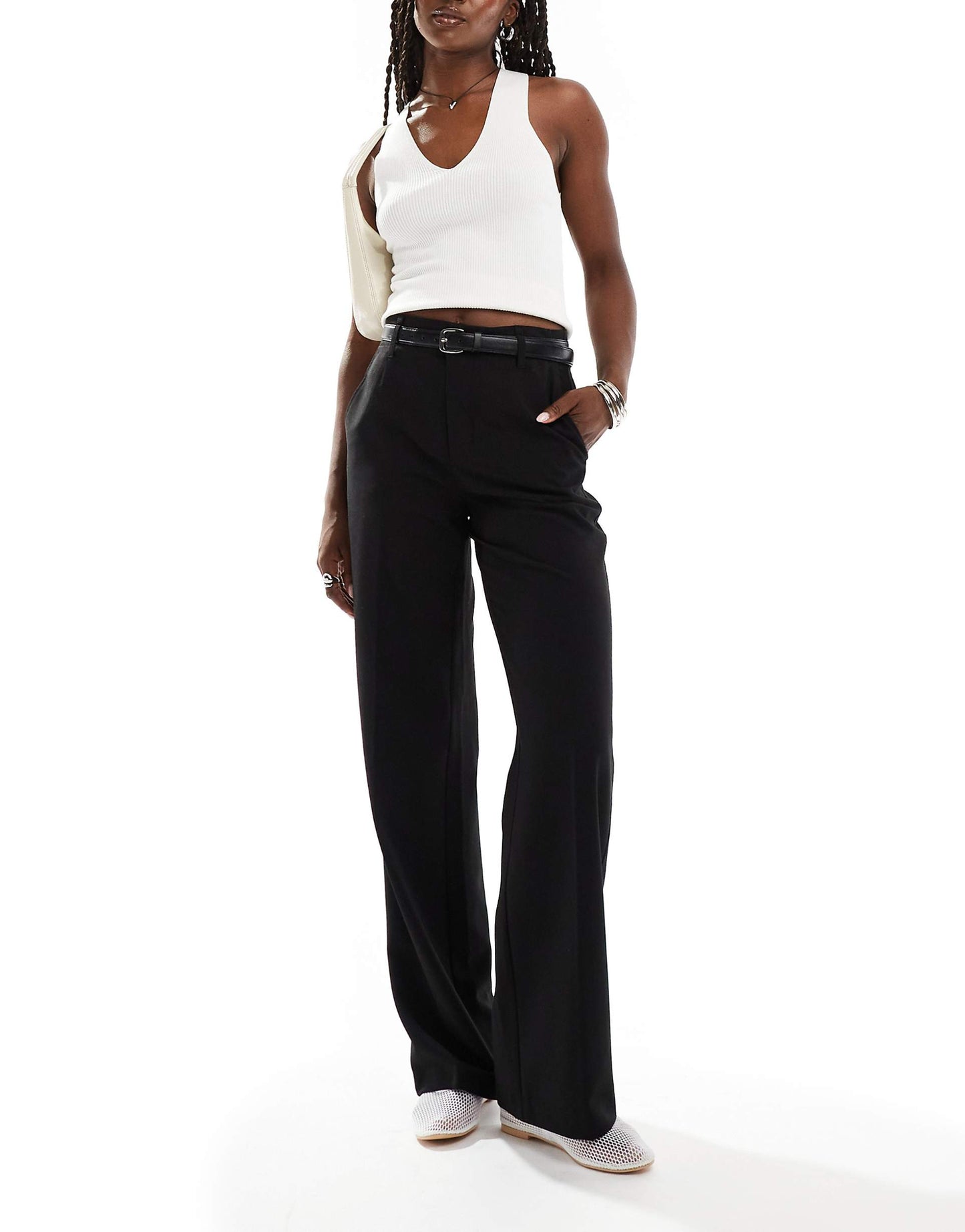 Belted Tailored Trouser