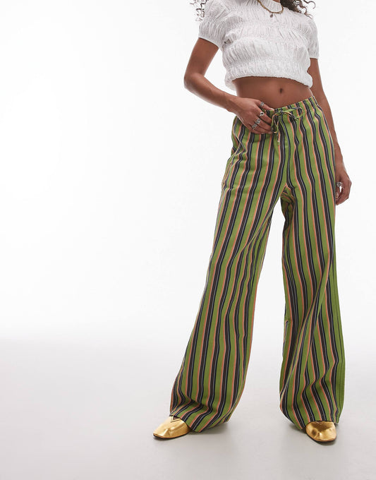 Stripe Linen Trouser