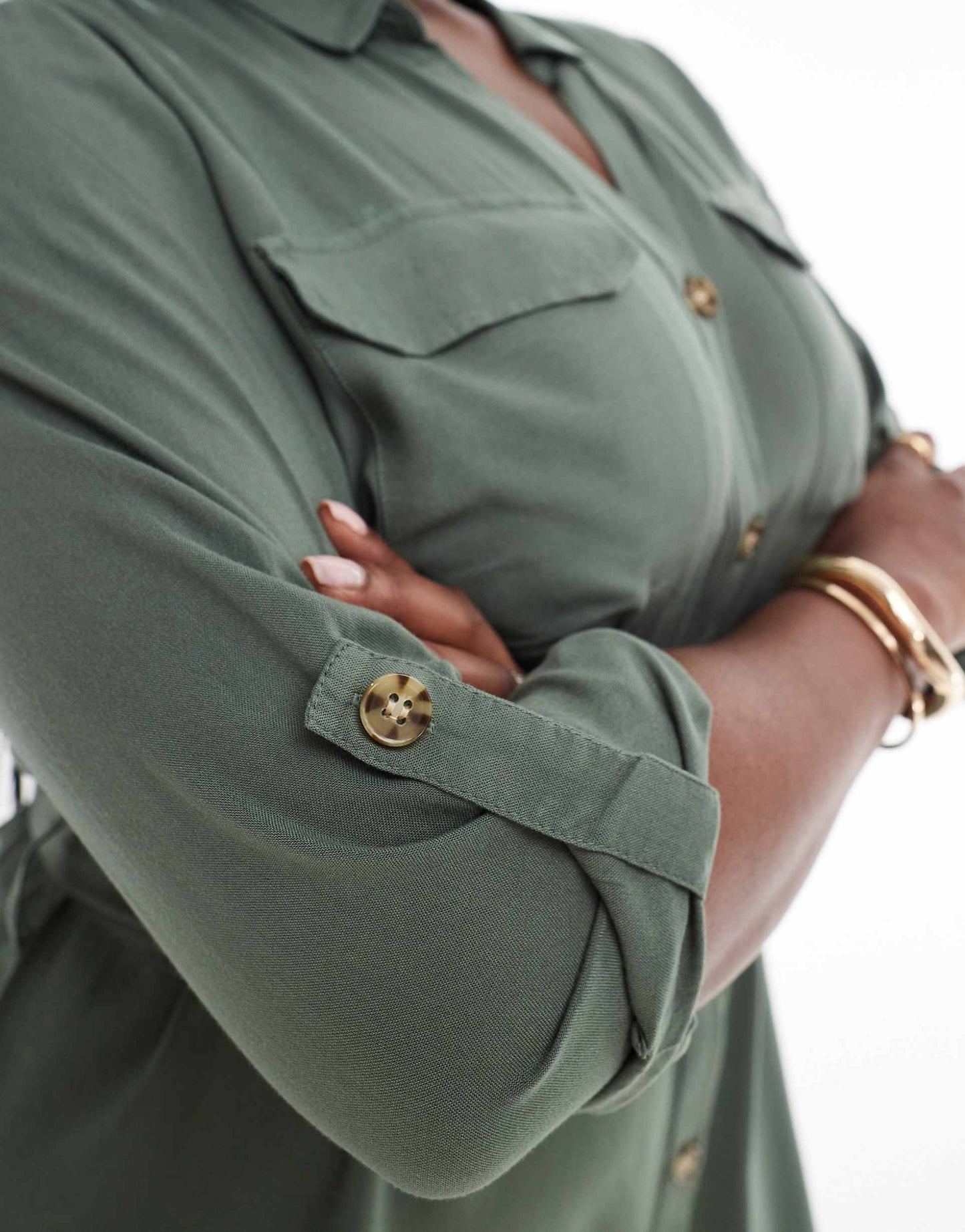 Curve Mini Shirt Dress