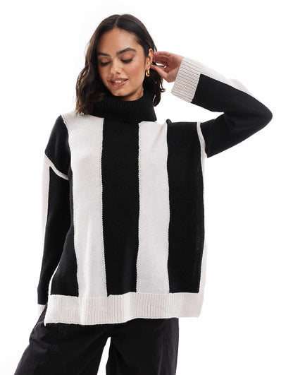 Knitted Roll Neck Jumper